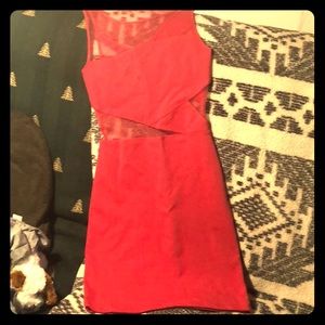 Cut out mini dress